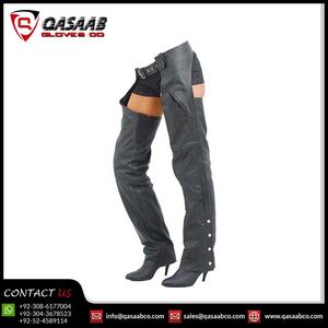 Pantalones y Chaps de Motocicleta de Cuero Genuino para Mujer, Estilo Occidental de Longitud Completa para Motociclistas y Dueños de Caballos - Product Image 2