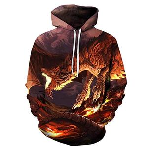 2025 Custom Men's Oversized Heavy Cotton Sweatshirts Sublimated 3D Printed Basics Hoodie for Winter Streetwear Cotton Blended - Product Image 3