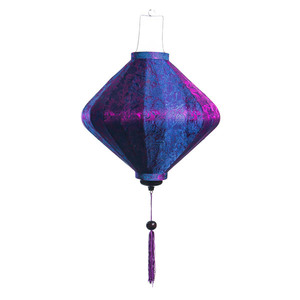 Lanterne en bambou artisanale du Vietnam, en satin, pour restaurant, fête, décoration de mariage, à suspendre, avec housse en tissu de soie DIY, colorée, vente en gros, exportation - Product Image 1