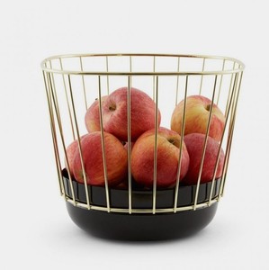 Cesta de Metal de acabado galvanizado para cocina, para el hogar Juego de 3 piezas de Metal, restaurante, frutas y verduras, Color negro - Product Image 4