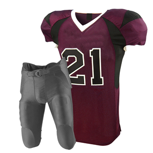 Uniforme de Fútbol Americano de Alta Calidad en Venta, 100% Poliéster, Transpirable, Antibacterial, de Secado Rápido, Personalizado e Impreso - Product Image 2