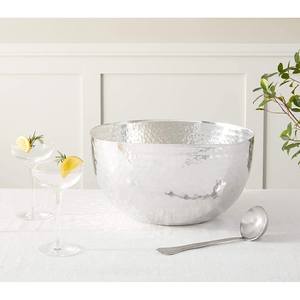 Bol de thérapie des pieds en acier inoxydable avec finition martelée parfait pour les accessoires d'équipement pour les ongles et les chaises de pédicure - Product Image 3