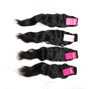 Extensión de cabello virgen con cutícula alineada, envío rápido, venta al por mayor, mechones de cabello ondulados virgen de templo indio sin procesar 100% - Product Image 2