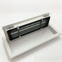 Rejilla de aire de retorno de pared de plástico PVC HVAC con filtro con bisagras