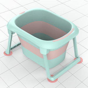 <span class=keywords><strong>Juegos</strong></span> de bebé de bañeras de seguridad de cojín de drenaje plegable ajustable para recién nacidos - Product Image 6
