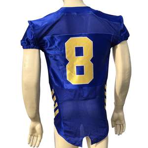 ชุดอเมริกันฟุตบอลราคาถูก ลดราคาพิเศษ เสื้อทีมแขนสั้น โพลีเอสเตอร์ 100% แห้งเร็ว คุณภาพสูง ปรับแต่งได้ - Product Image 2