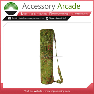 Estera de Yoga de Algodón 100% con logotipo personalizado, mejor calidad, fabricante y proveedor de India
