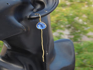 Pendientes de piedra colgantes hechos a mano para niñas y mujeres - Product Image 4