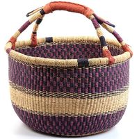 Panier de rangement Bolga Galaximex GS 1010 de haute qualité en jonc de mer naturel, couleur et taille personnalisables, design multifonctionnel, Vietnam