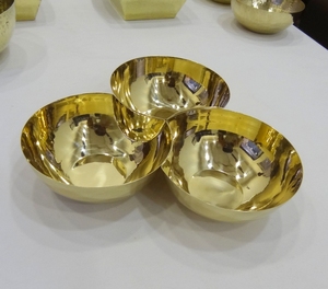 Tazón de sopa esmaltado de latón Vantage Modern Fancy Luxury Nuevo diseño de latón esmaltado para el hogar y la cocina Uso de fiestas de deshierbe - Product Image 5