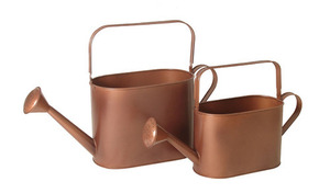 Regadera de Metal para el jardín, diseño verde clásico, venta al por mayor, Hotel, restaurante, casa, alta calidad - Product Image 4