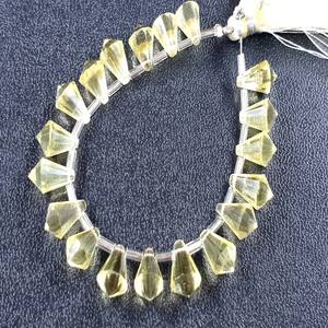 Cuarzo limón de grado AAA, 10-12MM, forma elegante, hebra de faceta, fabricación de joyas amarillas, 8 pulgadas de longitud, certificado por terceros - Product Image 3