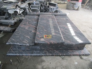 Pierre tombale Monument de granit rouge Kadan pas cher - Product Image 6