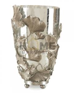 Decorative Metal Hammered <b>Wicker</b> Tall Outdoor Flower <b>Vase</b> Crast Art Pattern Lattest Design Flower <b>Vase</b> Shiny Metal Decorative - Product Image 6
