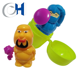 Mini figurita de caballero, juguete promocional, 50mm PP, huevo - Product Image 1
