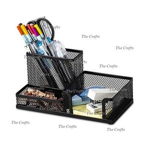 Support de papeterie en fer de forme ronde avec support de papeterie de couleur grise de la plus grande qualité pour l'école de bureau à domicile - Product Image 6