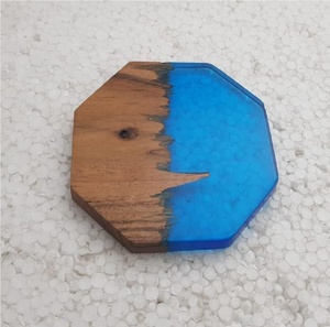 Tapis et tampons en bois de résine noire transparente Vaisselle pour la décoration de cuisine - Product Image 6