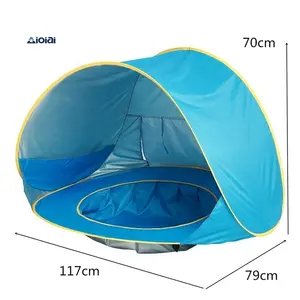AIOIAI弹出式帐篷儿童玩游泳池环保材料婴儿沙滩帐篷