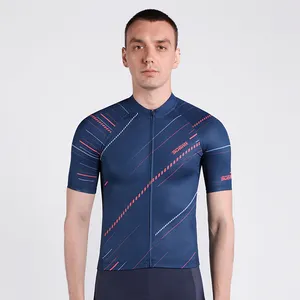 Tùy Chỉnh Liền Mạch Mens Hải Quân Đi Xe Đạp Jersey Quần Áo Xe Đạp Cho Xe Đạp Bởi Trung Quốc Đi Xe Đạp Jersey Nhà Cung Cấp