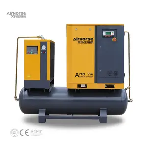 Industrial Integrated 10HP 7HP 5hp Air Compressor With Tank And Dryer