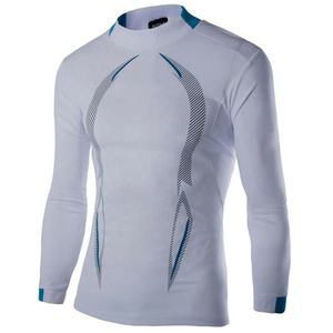 T-shirt de compression à manches longues pour homme 2026 – Couche de base en Spandex/Polyester, protection UV et respirant pour la course et l'entraînement en salle de sport - Product Image 4