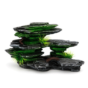 Réservoir de poissons En Pot Plantes Accessoires <span class=keywords><strong>Rocaille</strong></span> Arbres Ornement Décoration D'aquarium - Product Image 4