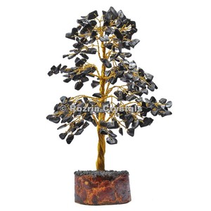 Black Jasper Golden Wire 300 Chips <b>Tree</b> : <b>Crystal</b> <b>Tree</b> Exporter - Product Image 1