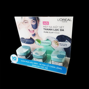 Bandeja de exhibición de cosméticos de diseño colorido, expositor de cara, labios y uñas, bandeja de exhibición de cuidado de la piel - Product Image 2