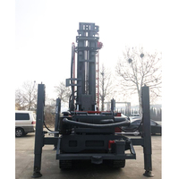 Foreuse hydraulique rotative portative sur chenilles diesel TZ-350 pour puits d'eau, avec pompe et boîte de vitesses, portée max. 500 m
