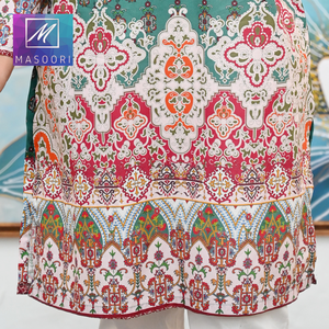 Kurta/Kurti Masoori de Verano para Mujer, Estampado Digital Indio y Pakistaní, con Trabajo de Lentejuelas, Marca Masoori - Product Image 2