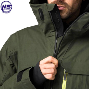 <b>Men's</b> Warm Soft Shell Jacket for Winter Breathable <b>Fleece</b> and Polyester Stand Collar Outdoor Wear - Product Image 3
