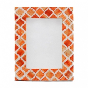 Moorish Vintage & Antique Metal Photo <b>Frame</b> Customizable <b>4x6</b> Square with Bone Inlay & Resin for Home Decoration - Product Image 1