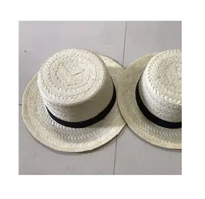 Chapéu palha de palha natural, chapéu tradicional mexicano de cor natural