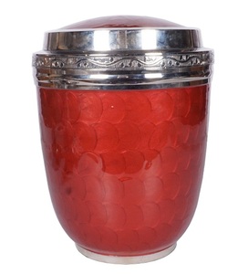 URNE DE CRÉMATION EUROPÉENNE EN MÉTAL, URNE ADULTE NOIR BRILLANT - Product Image 4