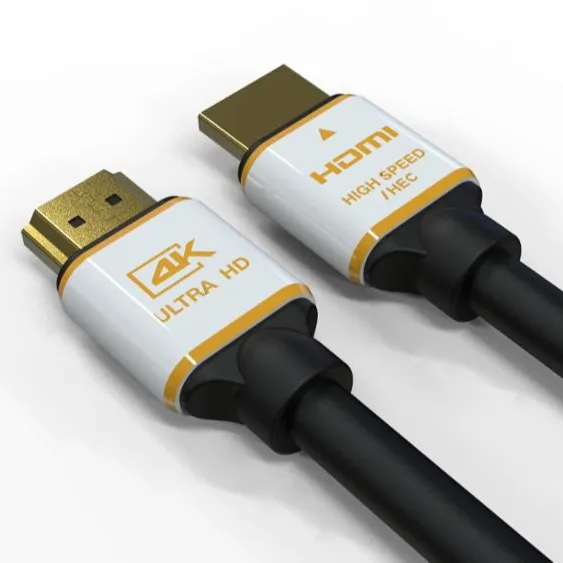 60Hz 4K 3D HDMI केबल 28AWG 18Gbps सोना मढ़वाया 1m 2m 3m 5m 10m 15m 4K HDMI केबल