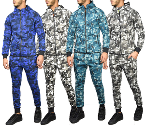 Survêtement de styliste en Polyester, Camouflage, coupe Slim, bas de jogging avec fermeture éclair, sweat à capuche, sur mesure, nouvelle collection - Product Image 1