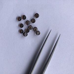 Cabujón suelto liso redondo de cuarzo ahumado AAA Natural de 6mm, compre piedras preciosas calibradas, piedra semipreciosa para hacer joyas al por mayor - Product Image 2