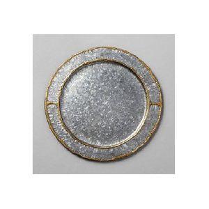 2025 vaisselle faite à la main couleur marron plaque de chargeur dernière conception plaque en métal de la plus haute qualité et plat pour hôtel Restaurant - Product Image 4