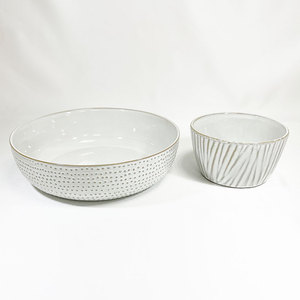 ชามสลัดเซรามิกทรงกลม,ใช้ในโรงแรมร้านอาหารทำด้วยมือ - Product Image 4