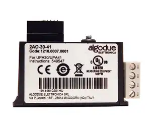 2 analog outputs module for Algodue power meter UPA30/41 Communication module