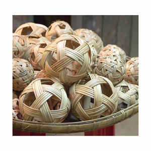 ลูกบอลหวายสานทำมือสำหรับกีฬาไทยควอท  จากผู้ผลิตขายส่งชาวเวียดนาม - Product Image 1