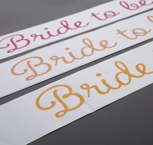 งานแต่งงานตกแต่งเจ้าสาวงานแต่งงานทีมเจ้าสาวซาติน Sash Bachelorette Party Girl Hen Party อุปกรณ์ตกแต่ง - Product Image 3