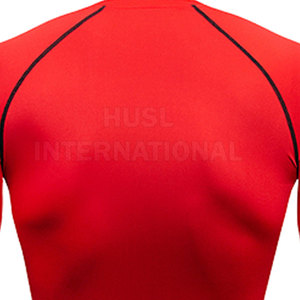 เสื้อยืดออกกำลังกายแบบบางสำหรับผู้ชายยอดนิยม2024ใส่ไปยิมทำจากโพลีเอสเตอร์/ สแปนเด็กซ์สปอร์ต - Product Image 6