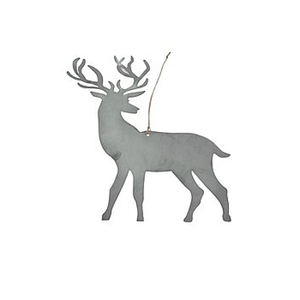 Tête de bougies suspendus, en métal blanc, pour noël - Product Image 4