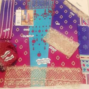 Collection de robes formelles de style pakistanais de haute qualité Lin d'hiver Shalwar Kameez pour femmes en tissu de viscose de soie fine - Product Image 5