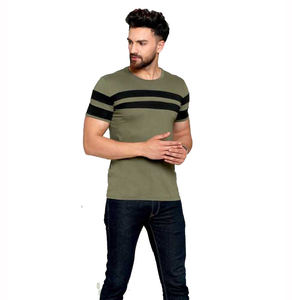 Camiseta personalizada 100% algodón con cuello redondo para hombre, ropa de calle de gran tamaño de calidad de lujo, camiseta en blanco, Material de poliéster/algodón - Product Image 3