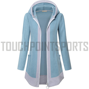 Sudadera con capucha para mujer, de alta calidad, 100% algodón, Jersey cálido de gran tamaño, logotipo personalizado, venta al por mayor - Product Image 1