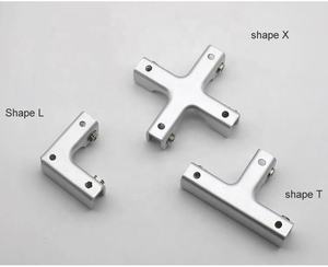 Suporte de vidro ajustável de alumínio, suporte de painel de vidro com canto de vidro de 4 formas, clipe de vidro, conector de painel acrílico - Product Image 6