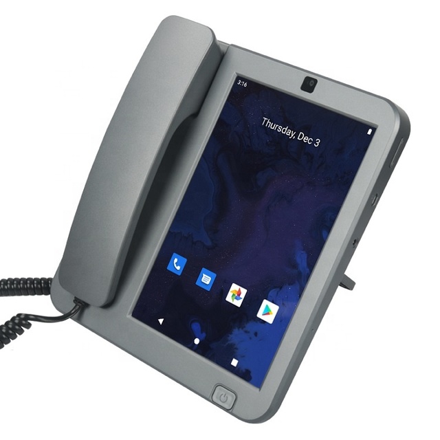 Home Office 4G LTE Fixed Wireless Phone SIM Card Landline 8 Inch Screen WiFi Video Desktop Smart Android Telephone
