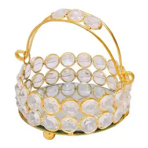 Đẹp Và Sang Trọng Nhỏ Pha Lê Hộp Tròn Cho Quà Tặng Đồ Trang Sức Khảm Jewel Trường Hợp Với Đá Chủ Đề Cho Giáng Sinh Trang Trí Nội Thất - Product Image 1